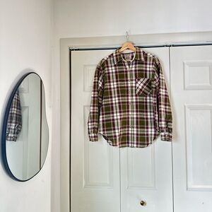 Vintage At Last Plaid Button Down Top